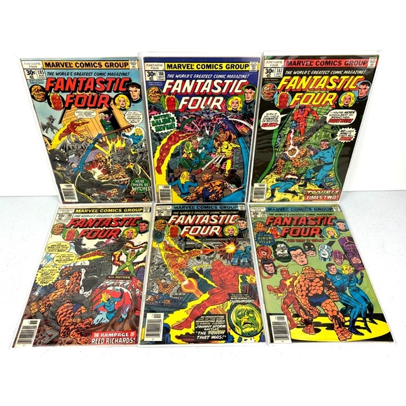 Other - Fantastic Four #185 - 190 Run 1st Nicholas Scratch Salem Seven 1977 Marvel Nice!
